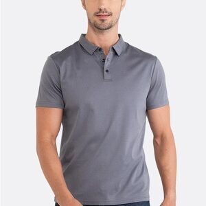 Arden Teal - The Organic Polo - Grey